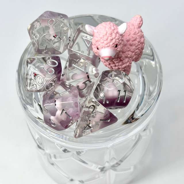Sage's Familiars - Llama Resin Polyhedral Dice Set image 7
