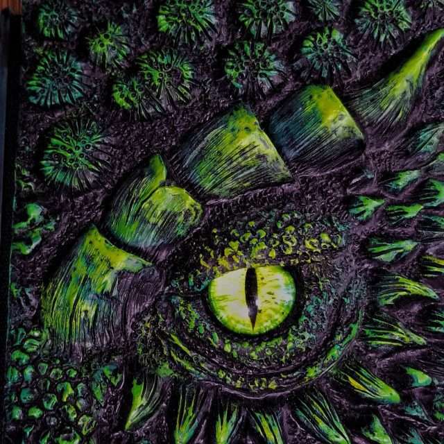 Eye of the Green Dragon Notebook Gift Set | Handmade Notebook for TTRPG, Sketchbook, Diary image 6