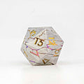 Sage's Relics of Antiquity - Silver Rainbow 33mm Metal D20 Die image 0