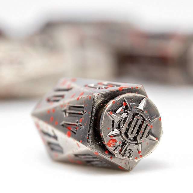 Sage's Holy Revolver Bloodstained Bullets Metal Dice Set image 5