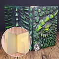 Eye of the Green Dragon Notebook | Handmade Notebook for TTRPG, Sketchbook, Diary