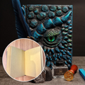Eye of the Blue Dragon Notebook Gift Set | Handmade Notebook for TTRPG, Sketchbook, Diary
