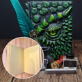 Eye of the Green Dragon Notebook Gift Set | Handmade Notebook for TTRPG, Sketchbook, Diary