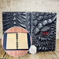 Eye of the Black Dragon Notebook | Handmade Notebook for TTRPG, Sketchbook, Diary