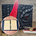 Eye of the Black Dragon Notebook Gift Set | Handmade Notebook for TTRPG, Sketchbook, Diary