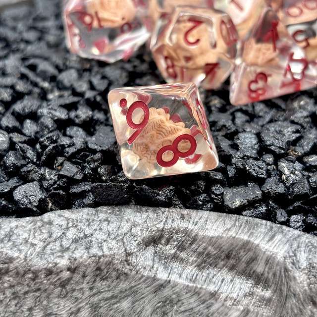 Sage's Fossil Familiar Resin Polyhedral Dice Set image 8