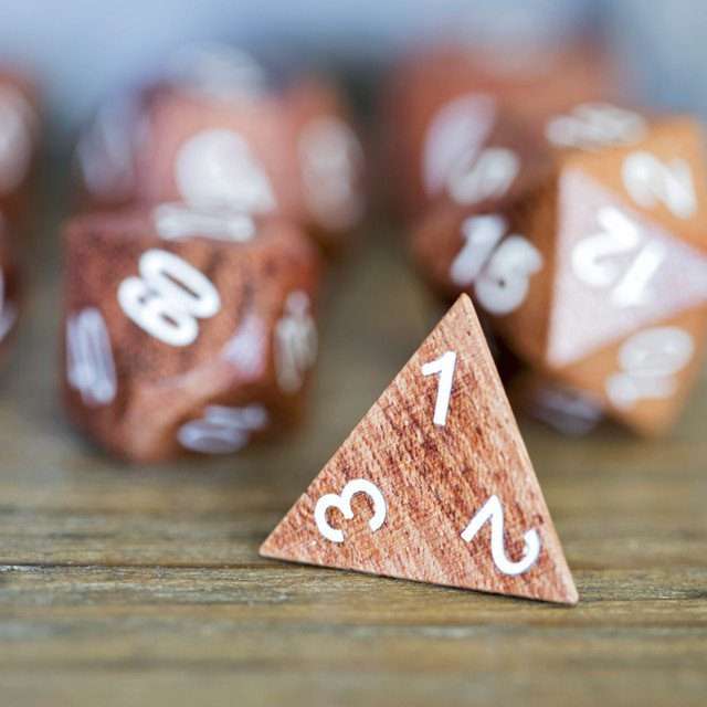 Sage’s Trees - Redwood Oversized White Ink Polyhedral Dice Set image 21