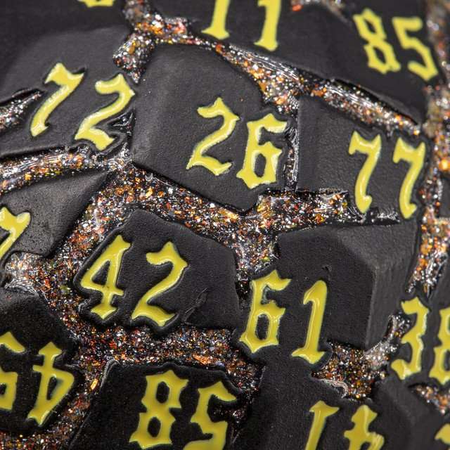 Sage’s Warp Stones Yellow Sun d100 Metal Dice image 9