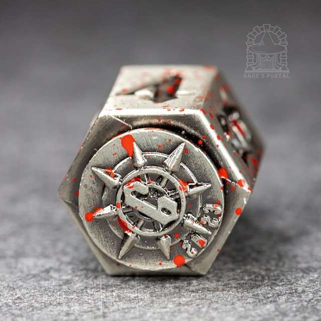 Sage's Holy Bullet Silver/Blood Metal D6 image 5