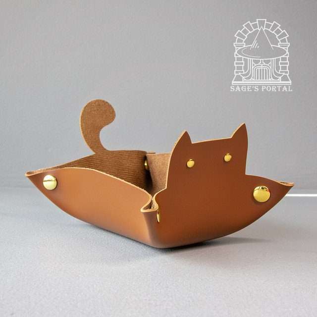 Sage's Brown Enchanted Cat Dice Tray image 13