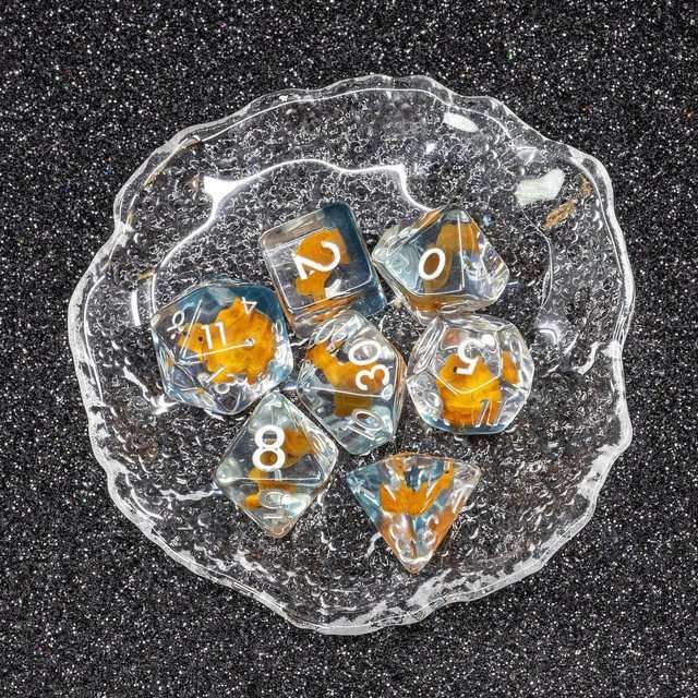 Sage's Camel Familiar Resin Polyhedral Dice Set image 2
