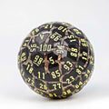 Sage’s Warp Stones Yellow Sun d100 Metal Dice image 0