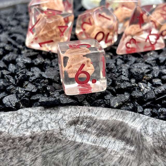 Sage's Fossil Familiar Resin Polyhedral Dice Set image 3