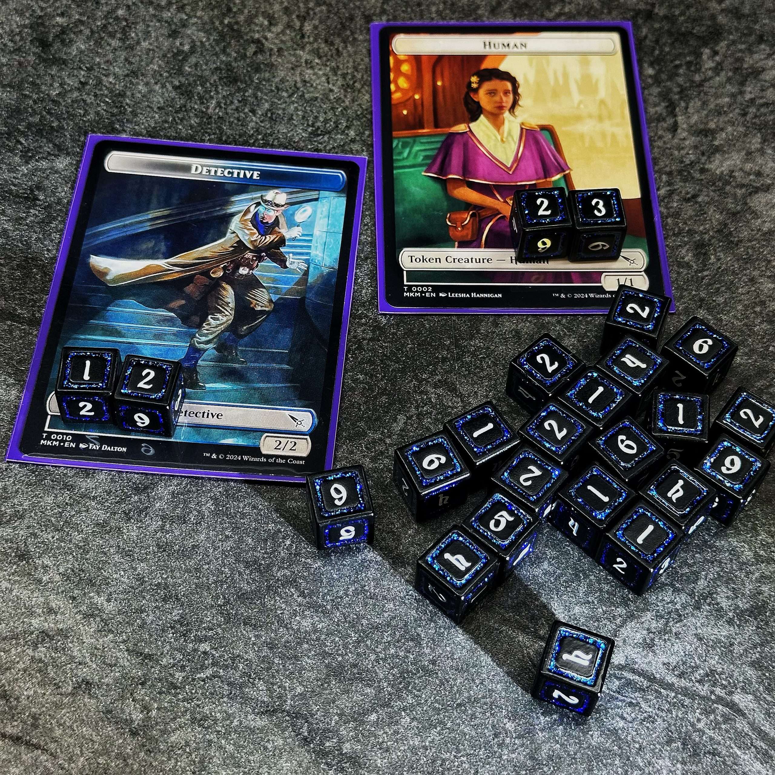 Sage's Splendors Royal Blue Metal d6 Dice 24 Piece Set image 1