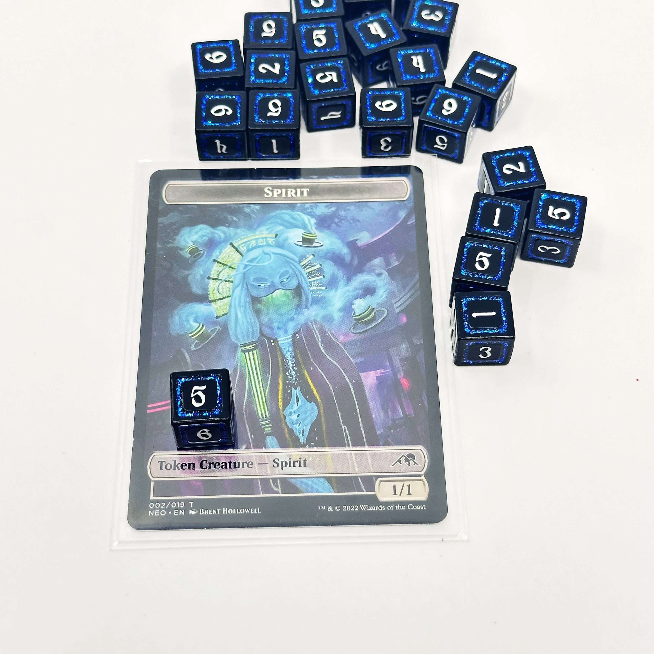 Sage's Splendors Royal Blue Metal d6 Dice 24 Piece Set image 5