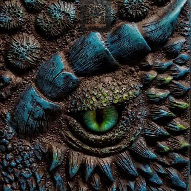 Eye of the Blue Dragon Notebook Gift Set | Handmade Notebook for TTRPG, Sketchbook, Diary image 6