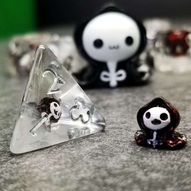 Sage's Familiars - Baby Grim Resin Polyhedral Dice Set image 7
