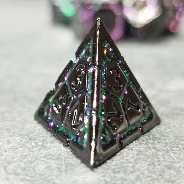 Sage's Warp Armor Metal Polyhedral Dice Set image 6