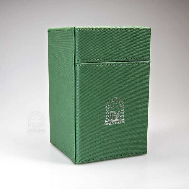 Sage's Premium 2 Drawer Deck Storage Box for TCG, Dice, Jewelry 145mm x 93mm x 90mm - Green image