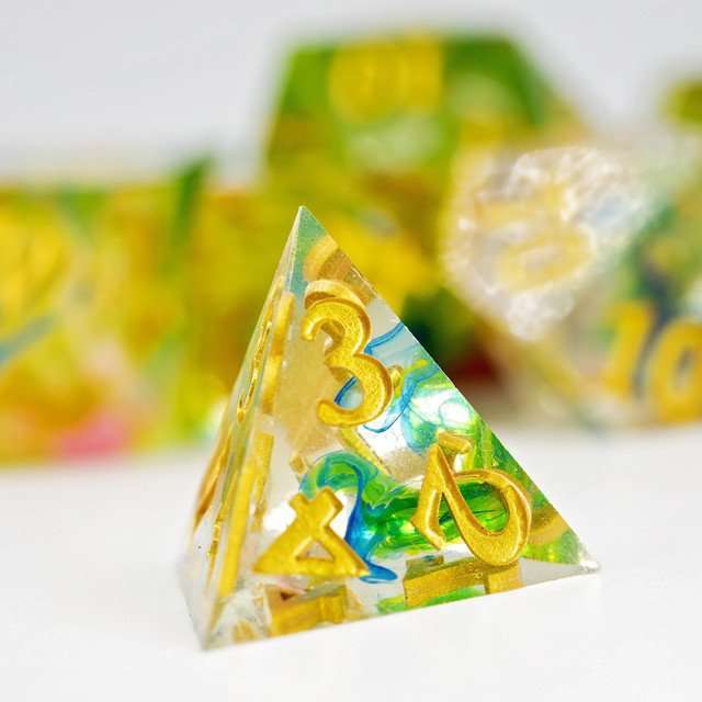 Sage's Essence of Nature Sharp Edge Resin Polyhedral Dice Set image 7