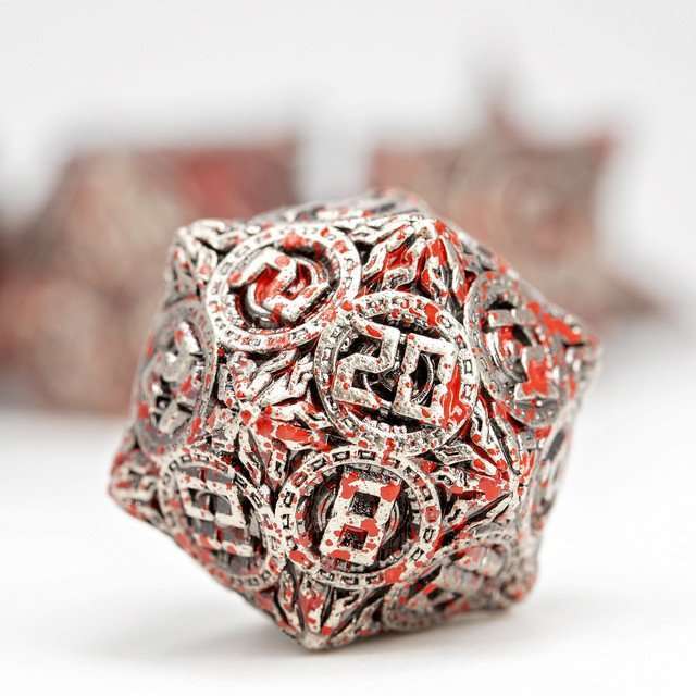 Sage’s Chronurgy Timeless Carnage Metal Polyhedral Dice Set image 3