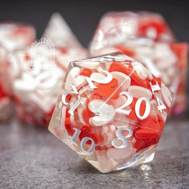 Sage's Exaltations - Pure Love Sharp Edge Resin Dice Set image 2