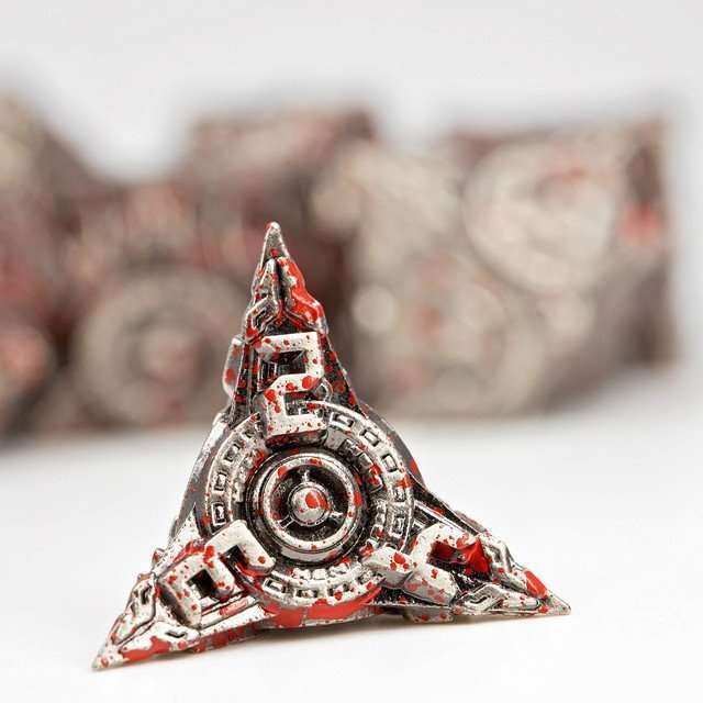 Sage’s Chronurgy Timeless Carnage Metal Polyhedral Dice Set image 9