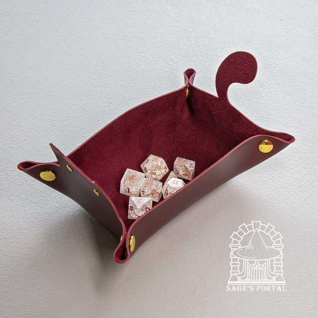 Sage's Burgundy Enchanted Cat Dice Tray image 9
