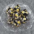 Sage's Honeybees Midnight Honey Sharp Edge Resin Dice Set image 0