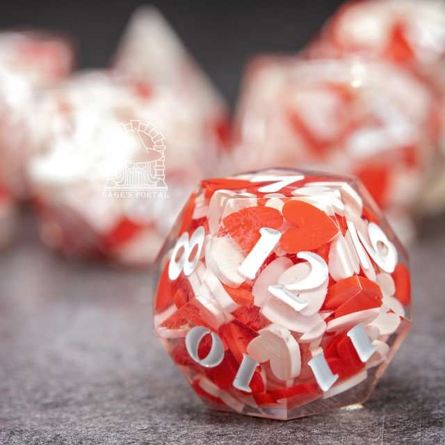 Sage's Exaltations - Pure Love Sharp Edge Resin Dice Set image 3