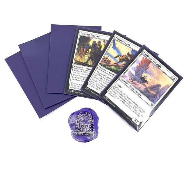 Sage's Arcane Armor Card Sleeves Matte Purple Exceptional Durability 66mmx91mm image 0