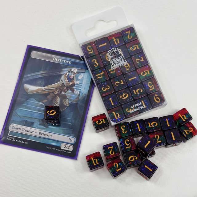 Sage's Incantations Chromatic Doom Resin D6 Dice 24 Pc Set image 6