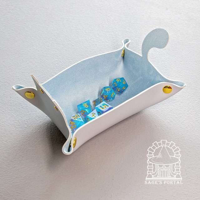 Sage's Light Blue Enchanted Cat Dice Tray image 7