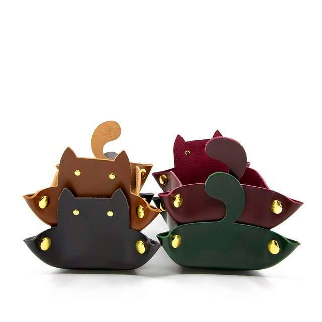 Sage's Dark Multicolor 4 Pack Enchanted Cat Dice Tray Set image 7