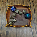 Sage's Enchanted Dice Tray Crazy Horse Oiled Saddle Leather Travel Size image 0