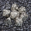 Sage's Artificer's Core Dusk Essence Metal Polyhedral Dice Set image 0