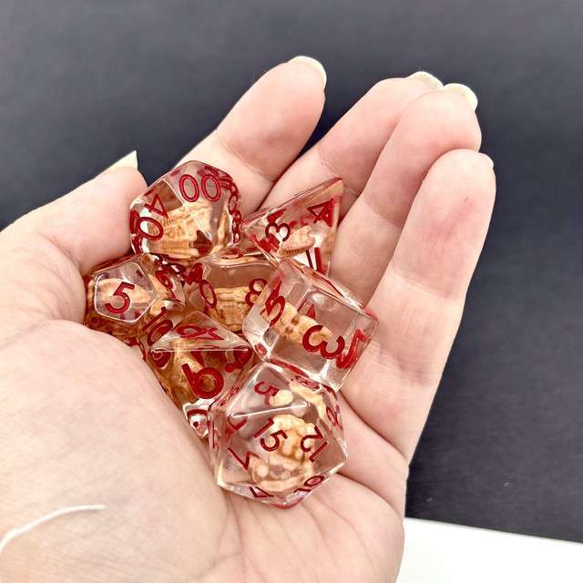 Sage's Fossil Familiar Resin Polyhedral Dice Set image 10