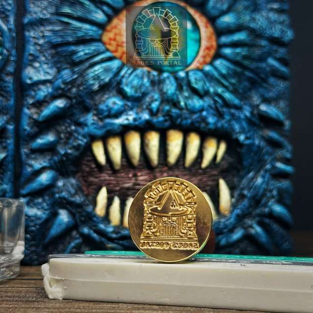 Blue Eye Tyrant Notebook Gift Set | Handmade Notebook for TTRPG, Sketchbook, Diary - Sage's PortalNotebook
