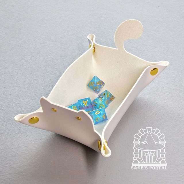 Sage's White Enchanted Cat Dice Tray image 6