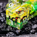Sage's Elusive Karma Fish Familiar Sharp Edge Resin Polyhedral Dice Set image 0