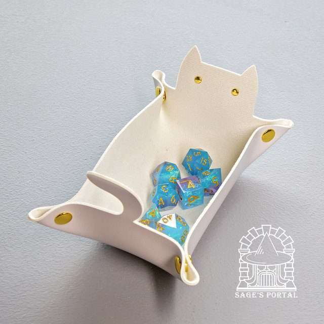 Sage's White Enchanted Cat Dice Tray image 8