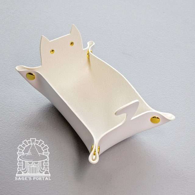 Sage's White Enchanted Cat Dice Tray image 9