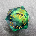 Sage's Eye of the Serpent Jiggling Green Eye Resin Giant 50mm D20 image 0