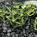 Sage's Draconic Prison Nightshade Cage Hollow Metal Dice Set image 0