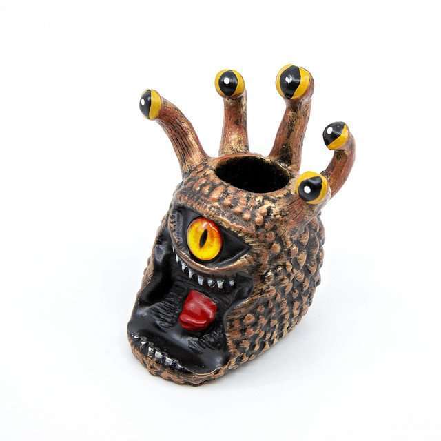 Yellow Eye Tyrant Desk Companion Phone Stand & Pencil Holder image 1