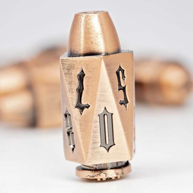 Sage's Holy Revolver Copper Bullets Metal Dice Set image 8