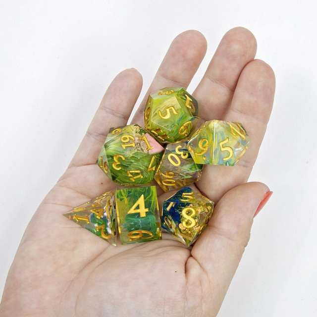 Sage's Essence of Nature Sharp Edge Resin Polyhedral Dice Set image 9