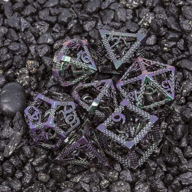 Sage's Imprisoned Kraken Ocean Depths Hollow Metal Dice Set image 1