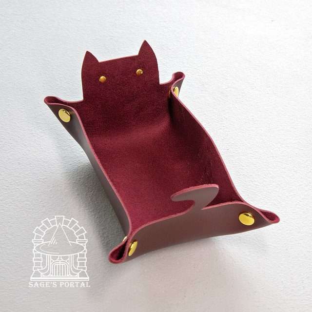 Sage's Burgundy Enchanted Cat Dice Tray image 8