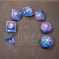 Sage's Crystals - Dawn Sharp Edge Resin Polyhedral Dice Set image 0